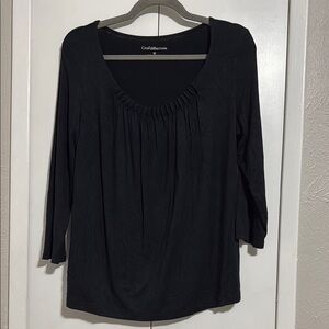 Croft & Barrow Women's Black Top